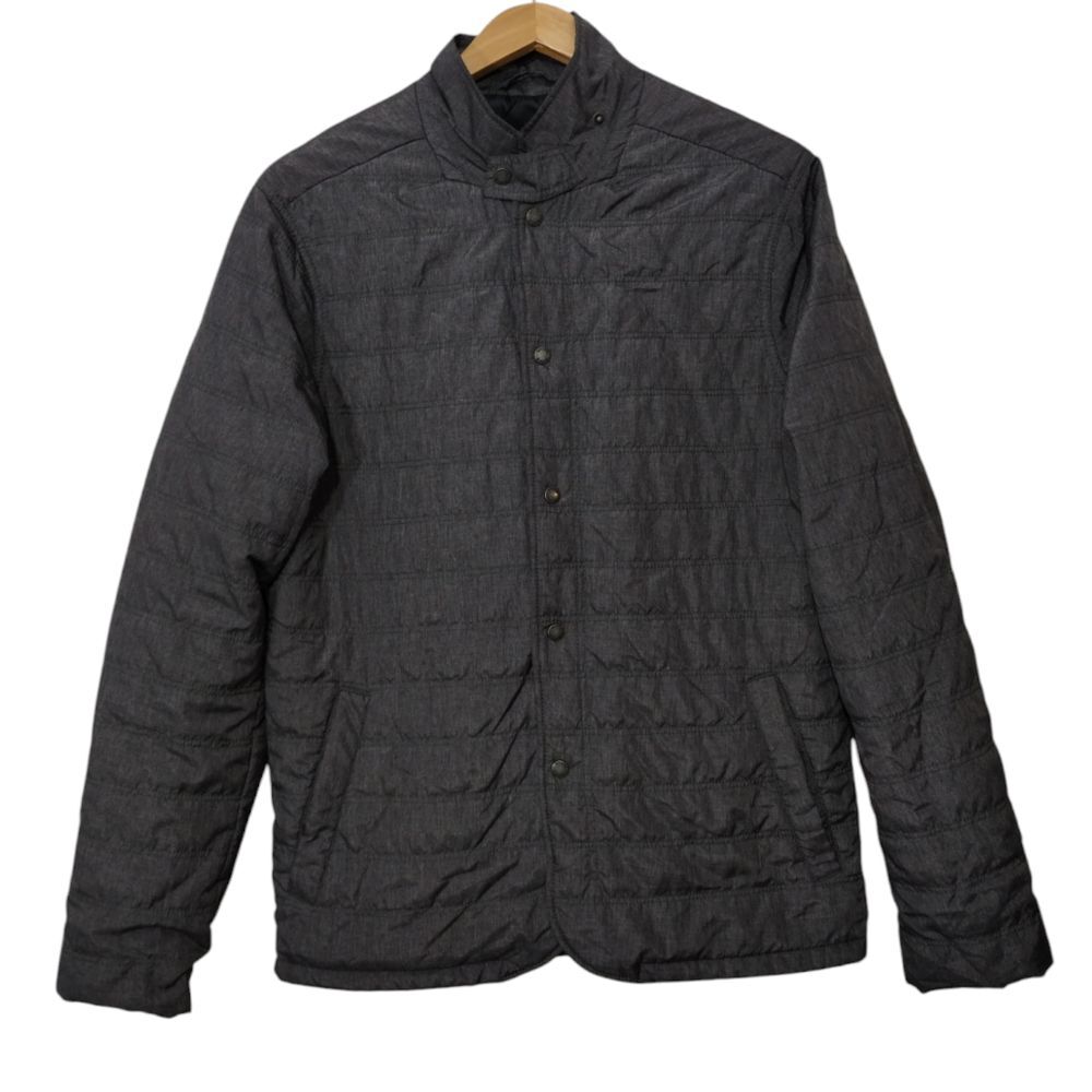 BENCH Men's Quilted Fully Lined Snap Jacket Size M Black Outdoor‎ Lightweight